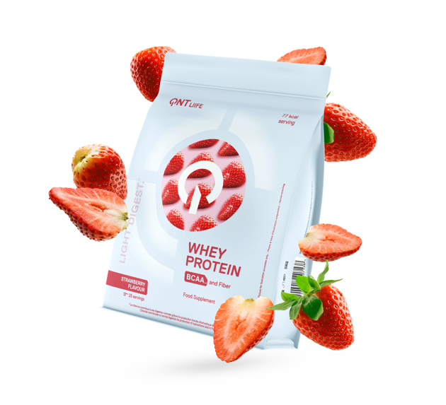 Qnt Strawberry Whey Protein 500g