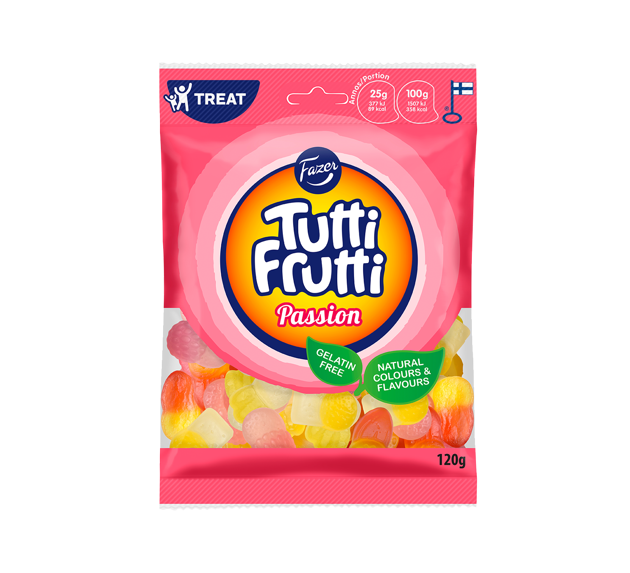 Fazer Tutti Frutti Passion 120g
