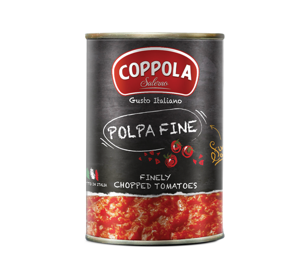 Finely chopped tomatoes 400gr