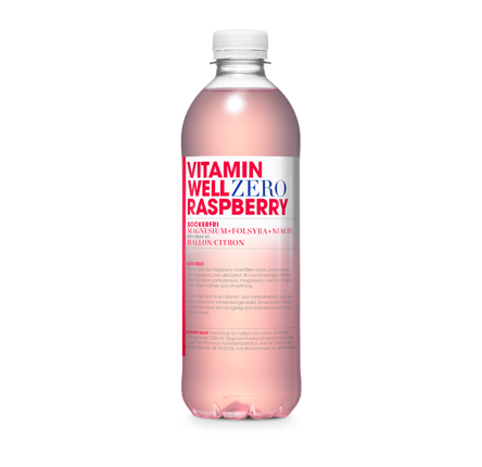 Vitamin Well Zero Raspberry 500ml