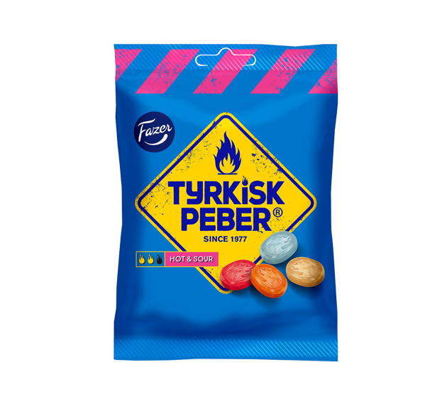 Fazer Tyrkisk Peber Hot&Sour Bag 150g